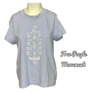 FP Movement by Free People Light Blue Short Sleeve Tee